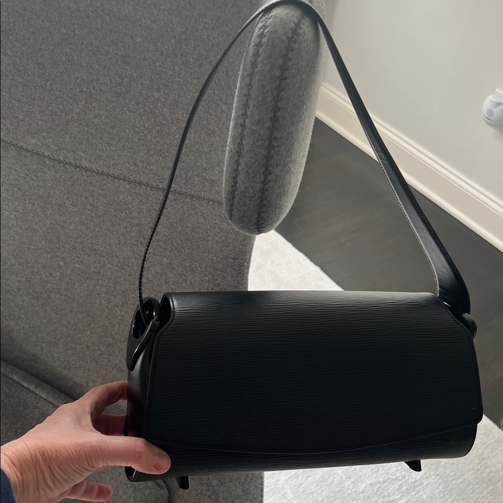 Louis Vuitton Sleek Black Shoulder Bag